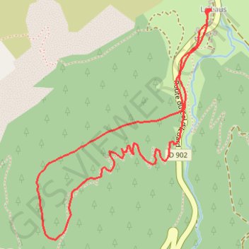 Trace GPS Bois de Talia, itinéraire, parcours