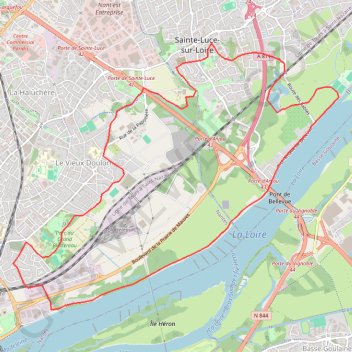 Trace GPS Grand Blottereau à Nantes, itinéraire, parcours