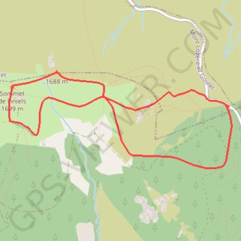 Trace GPS Mont Lozère - Le Pont-de-Montvert, itinéraire, parcours