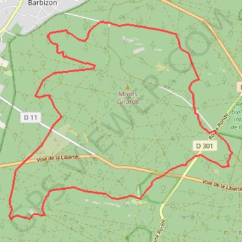 Trace GPS De Franchard à Apremont, itinéraire, parcours