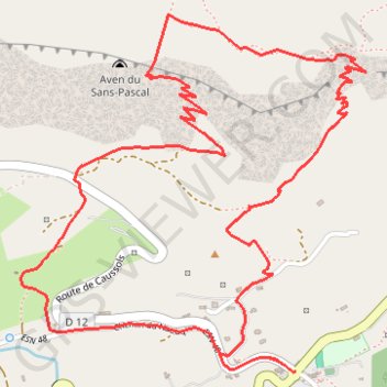 Trace GPS Plateau de Cavillore, itinéraire, parcours