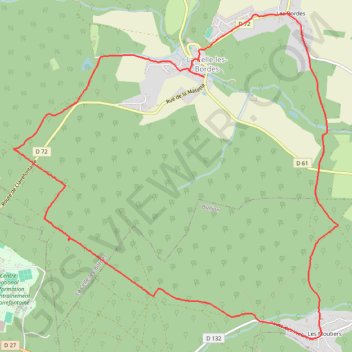 Trace GPS La Celle-Les-Bordes (78 - Yvelines), itinéraire, parcours