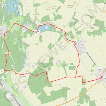 Trace GPS Autour de Villemer, itinéraire, parcours