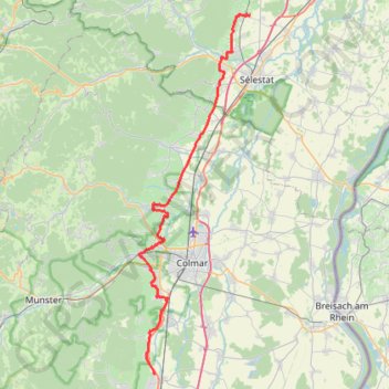 Trace GPS Dambach-La-Ville Rouffach en vélo, itinéraire, parcours