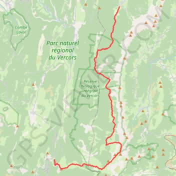 Trace GPS Traversee Hauts Plateaux du Vercors - Queyrie, itinéraire, parcours