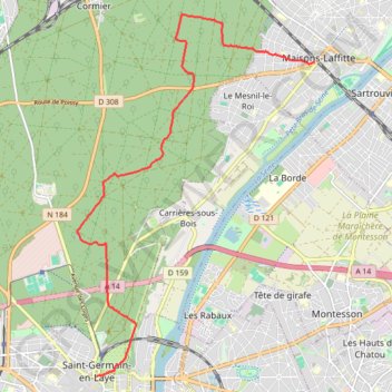 Trace GPS Notre Dame du Bon Secours, itinéraire, parcours
