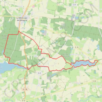 Trace GPS Vioreau Provostière, itinéraire, parcours
