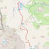 Trace GPS Montée au refuge de Q. SELLA ITALIE, itinéraire, parcours
