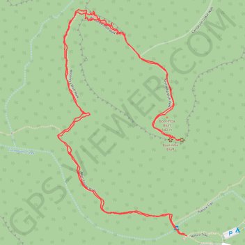 Trace GPS Boolimba Bluff, itinéraire, parcours