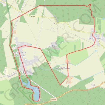 Trace GPS De l'étang de la Tour au bois des Vindrins, itinéraire, parcours