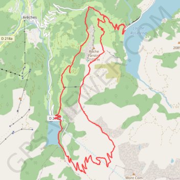 Trace GPS Rando au pays de Roseland, itinéraire, parcours