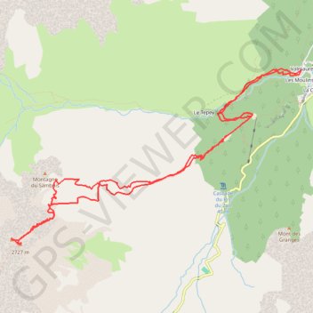 Trace GPS Sambuis-montrond, itinéraire, parcours