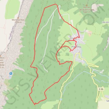 Trace GPS trail du gerbier 2022 11 km, itinéraire, parcours