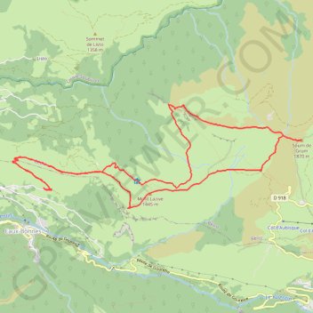 Trace GPS Andreyt - Grum - Lazive - Aas (Circuit Montagne Verte), itinéraire, parcours