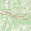 Trace GPS Montagne de Lure, itinéraire, parcours