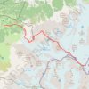 Trace GPS Mont Blanc : Arête des Bosses, itinéraire, parcours