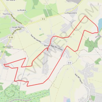 Trace GPS La Roche aux Loups - Missillac, itinéraire, parcours
