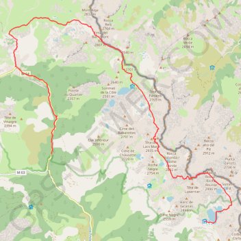 Trace GPS Rabuons - Ténibre - Le Pra, itinéraire, parcours