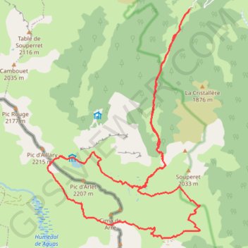 Trace GPS Arlet tour en Espagne, itinéraire, parcours
