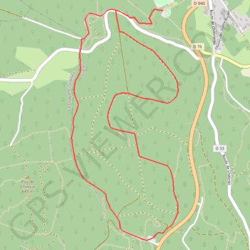 Trace GPS Chabrières - Guéret, itinéraire, parcours
