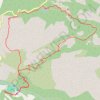 Trace GPS Les Roches Bleues, itinéraire, parcours