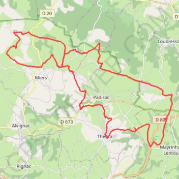 Trace GPS Les Fieux - Thégra-le-Ventoulou, itinéraire, parcours