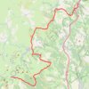 Trace GPS Tour de l'Aubrac et Margeride - De Aumont-Aubrac au Refuge des Rajas, itinéraire, parcours