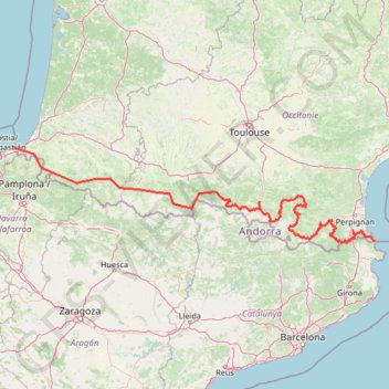 Trace GPS La Route des Cols des Pyrénées, itinéraire, parcours