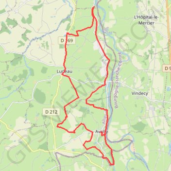 Trace GPS Avrilly, itinéraire, parcours