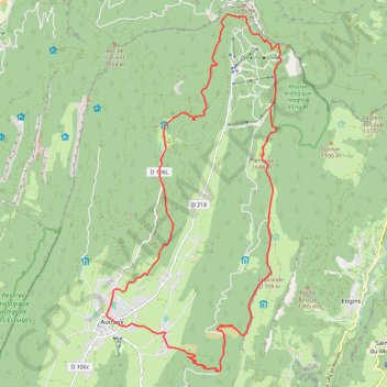 Trace GPS Single du Pas de Bellecombe - Autrans, itinéraire, parcours
