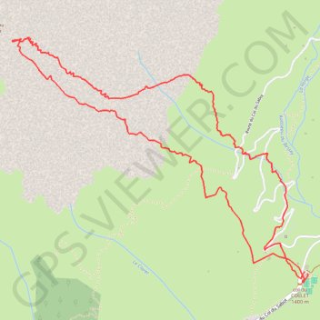 Trace GPS Vers le Rissiou, itinéraire, parcours