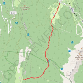 Trace GPS Darbounouse, un pas vers les Hauts-Plateaux du Vercors, itinéraire, parcours
