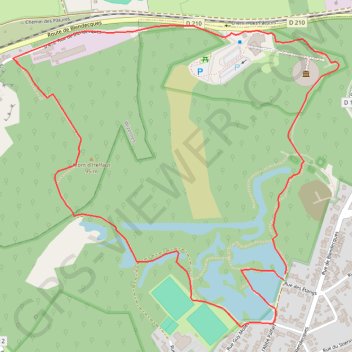 Trace GPS Réserve naturelle des Landes de Blendecques (3,44 Km), itinéraire, parcours
