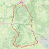 Trace GPS Uchon par Toulongeon vers Autun par la Croix Blanchot, itinéraire, parcours