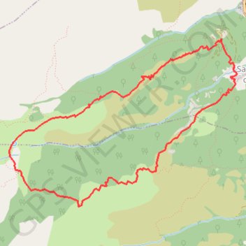 Trace GPS Chapelle Sant'Eliseu, des espaces montagnards aux sentiers de bergers, itinéraire, parcours