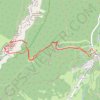 Trace GPS Aulp du Seuil couloir en Virgule (Chartreuse), itinéraire, parcours