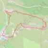 Trace GPS Aureille - crêtes des Civadières, itinéraire, parcours