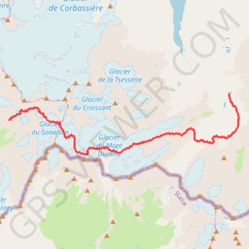 Trace GPS Valsorey - Chanrion, itinéraire, parcours
