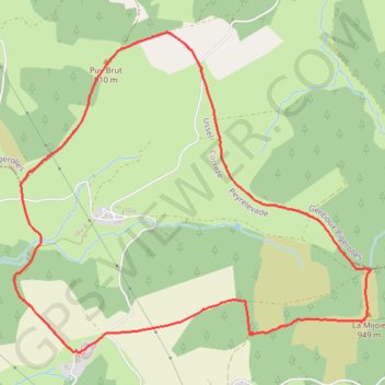 Trace GPS Balade autour de Neuvialle, itinéraire, parcours