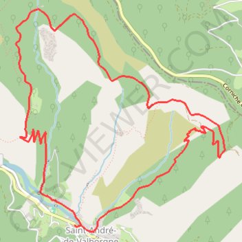 Trace GPS Sentier de l'Escale - Saint-André-de-Valborgne, itinéraire, parcours