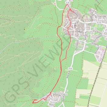 Trace GPS Dambach la Ville - Dieffenthal, itinéraire, parcours