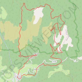 Trace GPS Aumessas - col des Portes - col Mouzoules, itinéraire, parcours