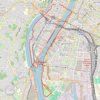 Trace GPS Circuit de marche nordique : Lyon - Rhône - Gerland - Confluence - Saône, itinéraire, parcours