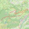 Trace GPS Pibeste - Souquète - Arréou (par les crêtes), itinéraire, parcours