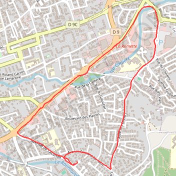 Trace GPS Jogging Marignane, itinéraire, parcours