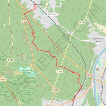 Trace GPS La Tour Denecourt, itinéraire, parcours