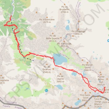 Trace GPS Rando gourdon, itinéraire, parcours