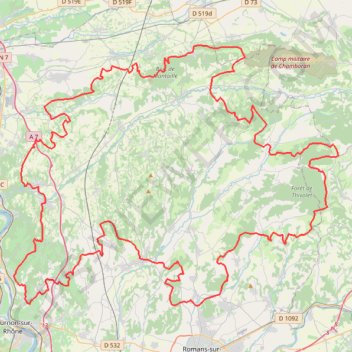 Trace GPS Tour Drome des Collines-MNT, itinéraire, parcours
