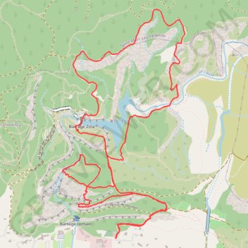 Trace GPS Autour du Lac Zola, itinéraire, parcours
