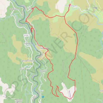 Trace GPS Montsèlgues, Fereyrolles et tourbière, itinéraire, parcours